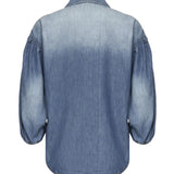 Camicia jeans maniche a tre quarti 104629 A2DTPJO PINKO 