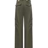Pantaloni cargo in gabardine con finiture Check 8118420 C1220 BURBERRY 