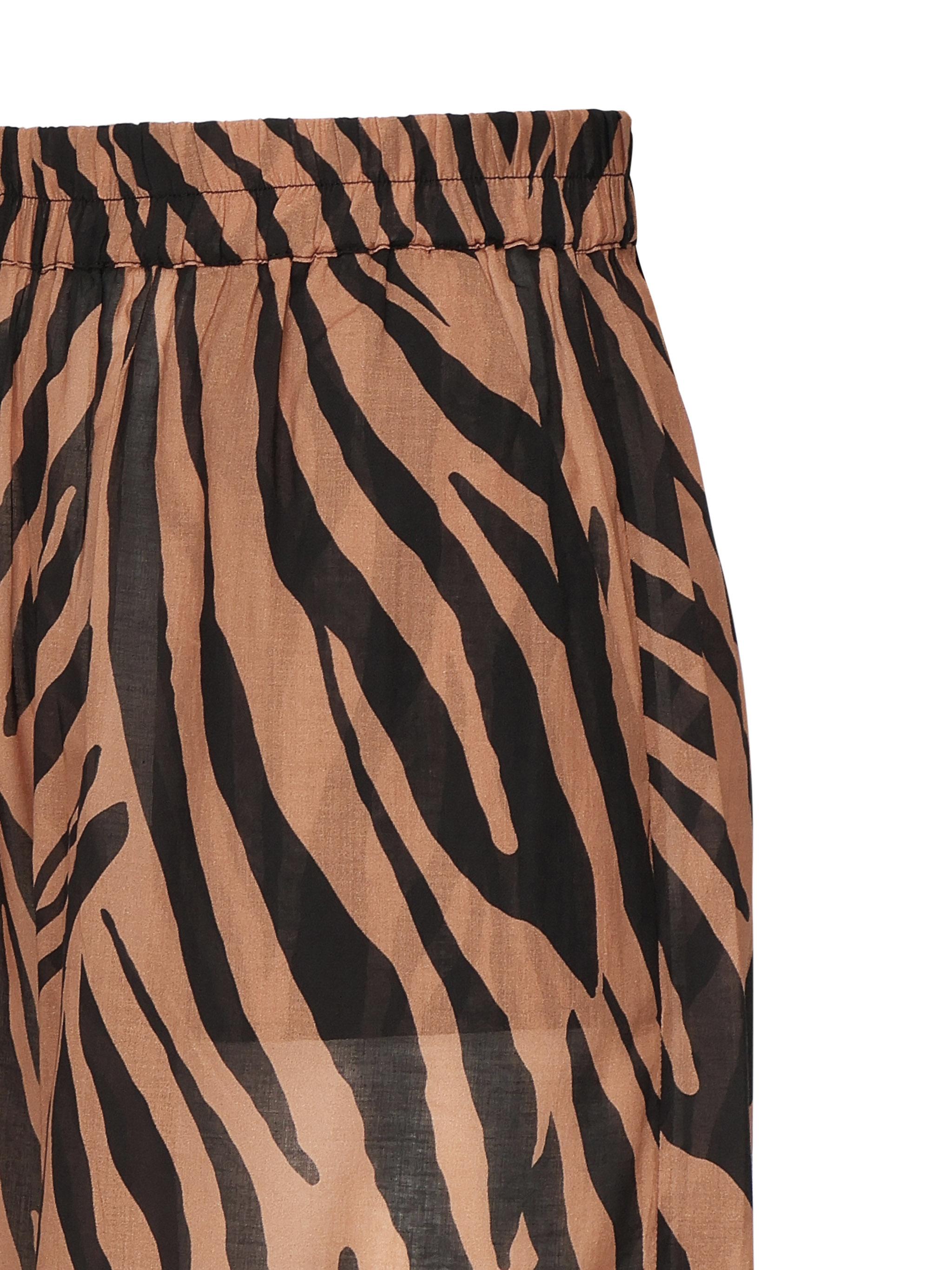 Pantaloni a gampa ampia Wiley con stampa zebra TM170478A TNC130856 THE ANDAMANE 