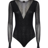 Maglia body con trasparenze 106320 A34BZ99 PINKO 