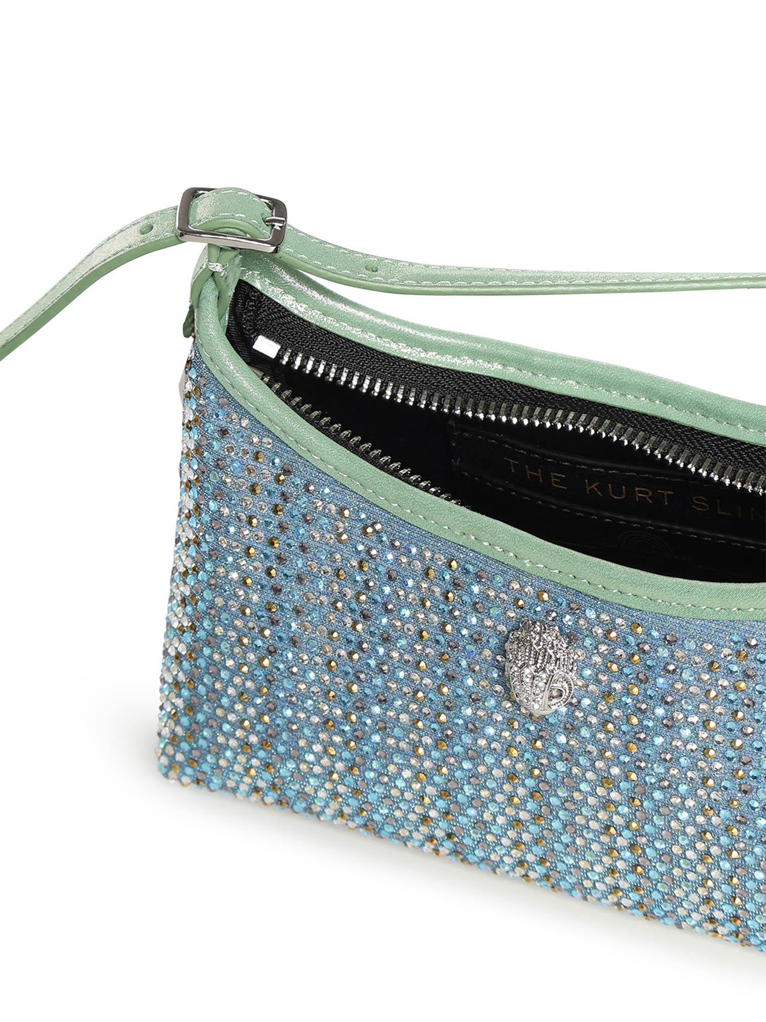 Borsa a spalla Kurt con cristalli 5586086609 BLUE KURT GEIGER 