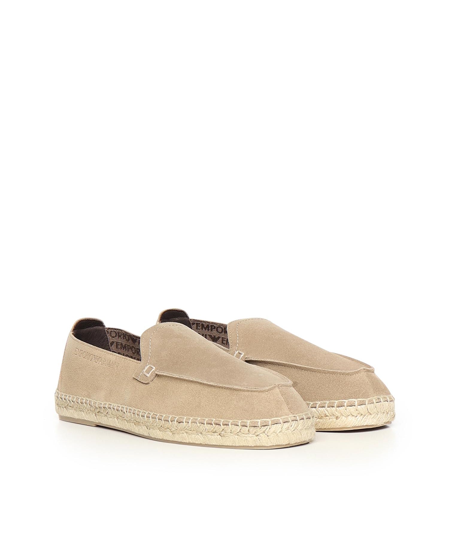 Espadrillas in pelle scamosciata velour EM005854 AF23967U6092 EMPORIO ARMANI 