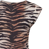 Abito midi a tubino con stampa animalier 106371 A356ZC8 PINKO 