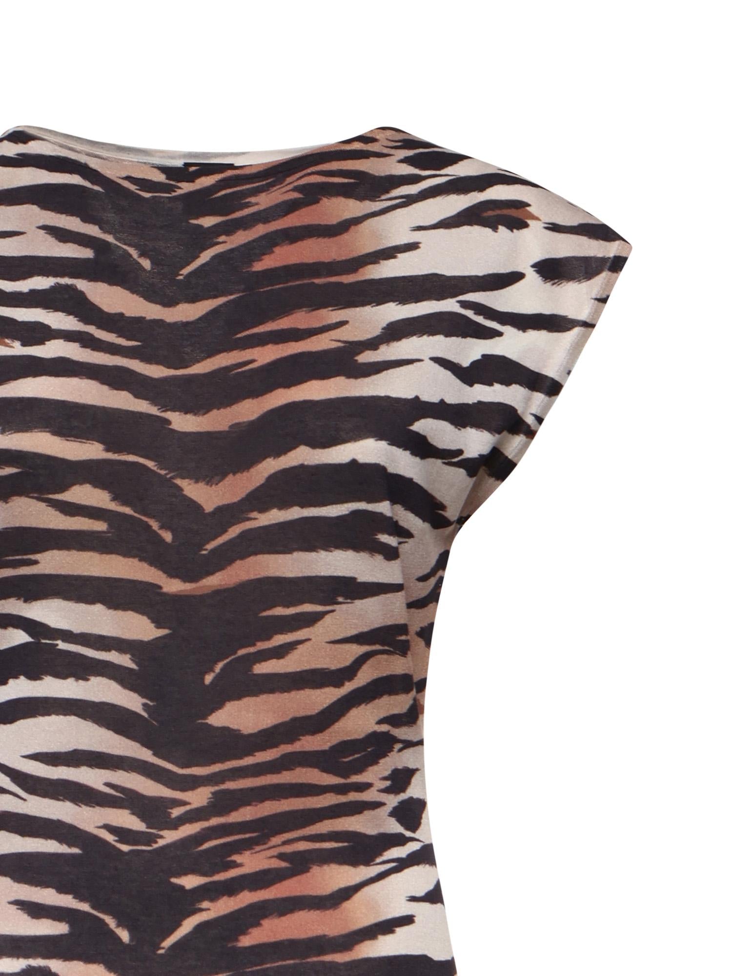 Abito midi a tubino con stampa animalier 106371 A356ZC8 PINKO 