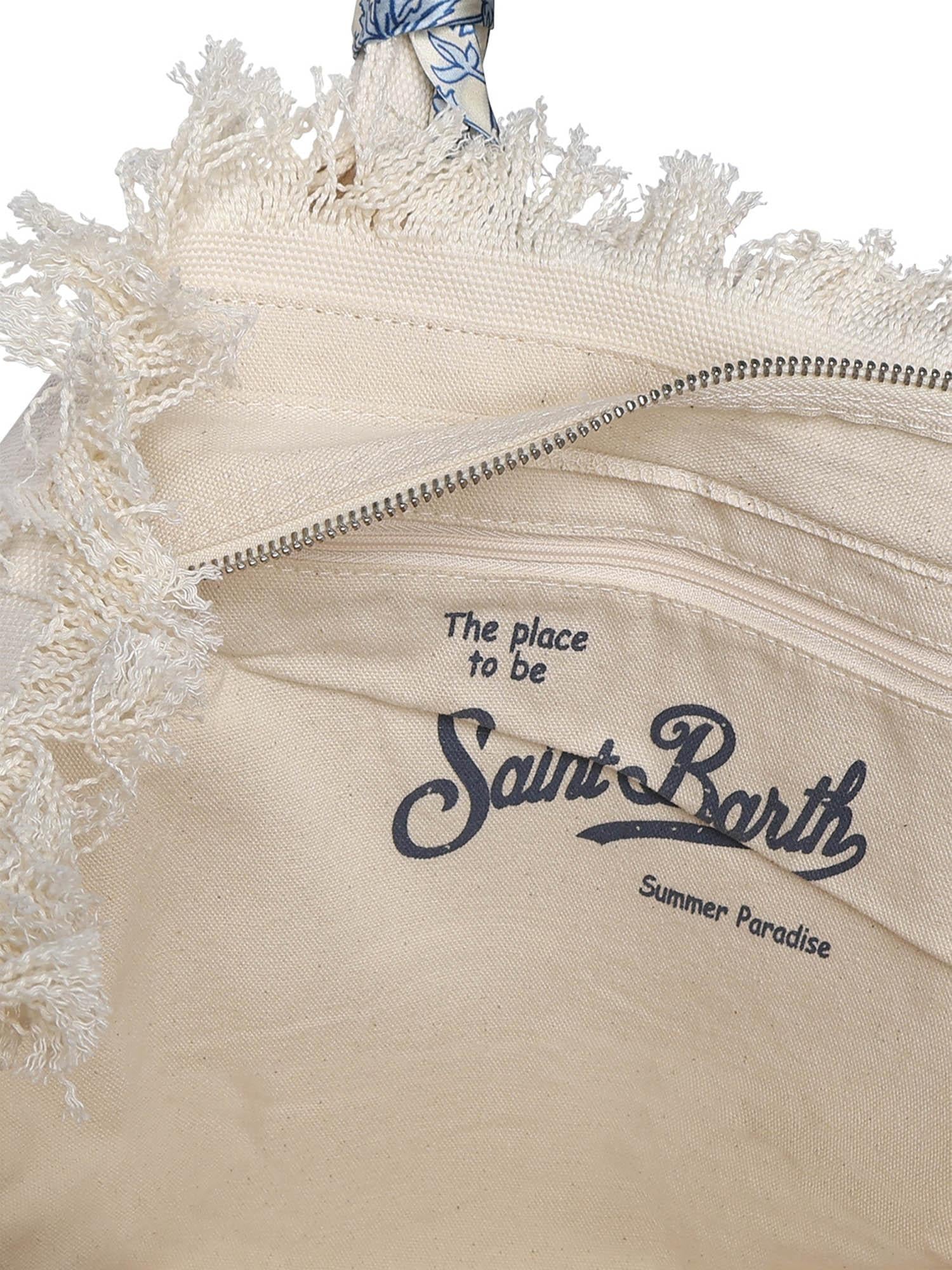 Borsa Vanity in canvas con twill removibile VANI045 09243L MC2 SAINT BARTH 
