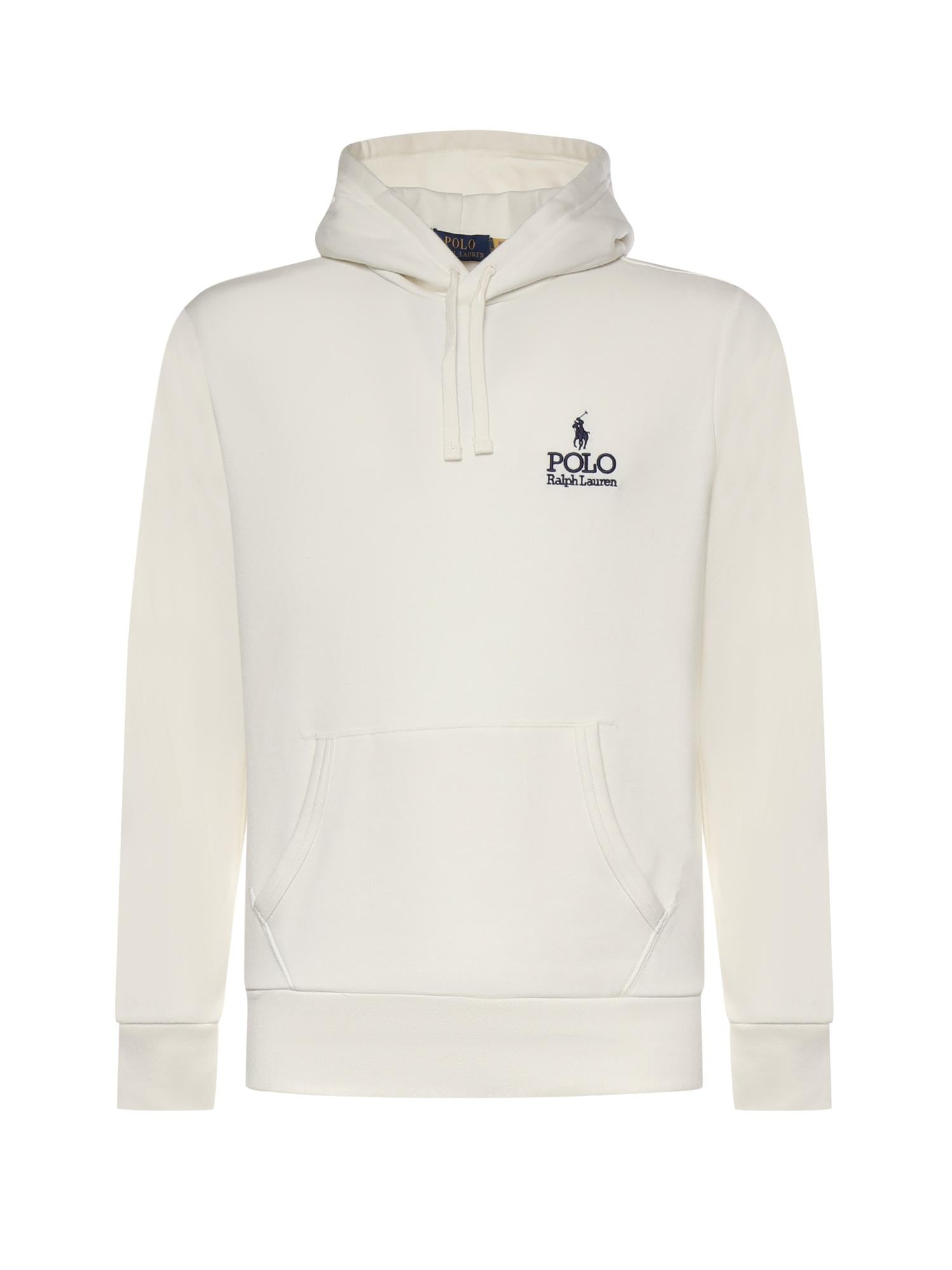 Felpa in misto cotone con logo 710B14661 004 POLO RALPH LAUREN 