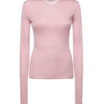 Maglia scollo a V in seta MML01B 18BQF0638 MIU MIU 