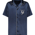 Camicia con ricamo logo G5LH3Z FU1AUB6712 DOLCE & GABBANA 
