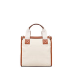 Borsa tote Responsability in canvas 73BS6AF02 RESPONSIBILITY BISNATURALE/CUOIO V° 73 