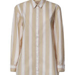 Camicia in cotone a righe con ricamo BRIG001 01417L MC2 SAINT BARTH 