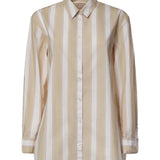 Camicia in cotone a righe con ricamo BRIG001 01417L MC2 SAINT BARTH 