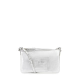 Borsa a tracolla in pelle con logo 73BP9VT03 LOLLI POPPOP SILVER V° 73 