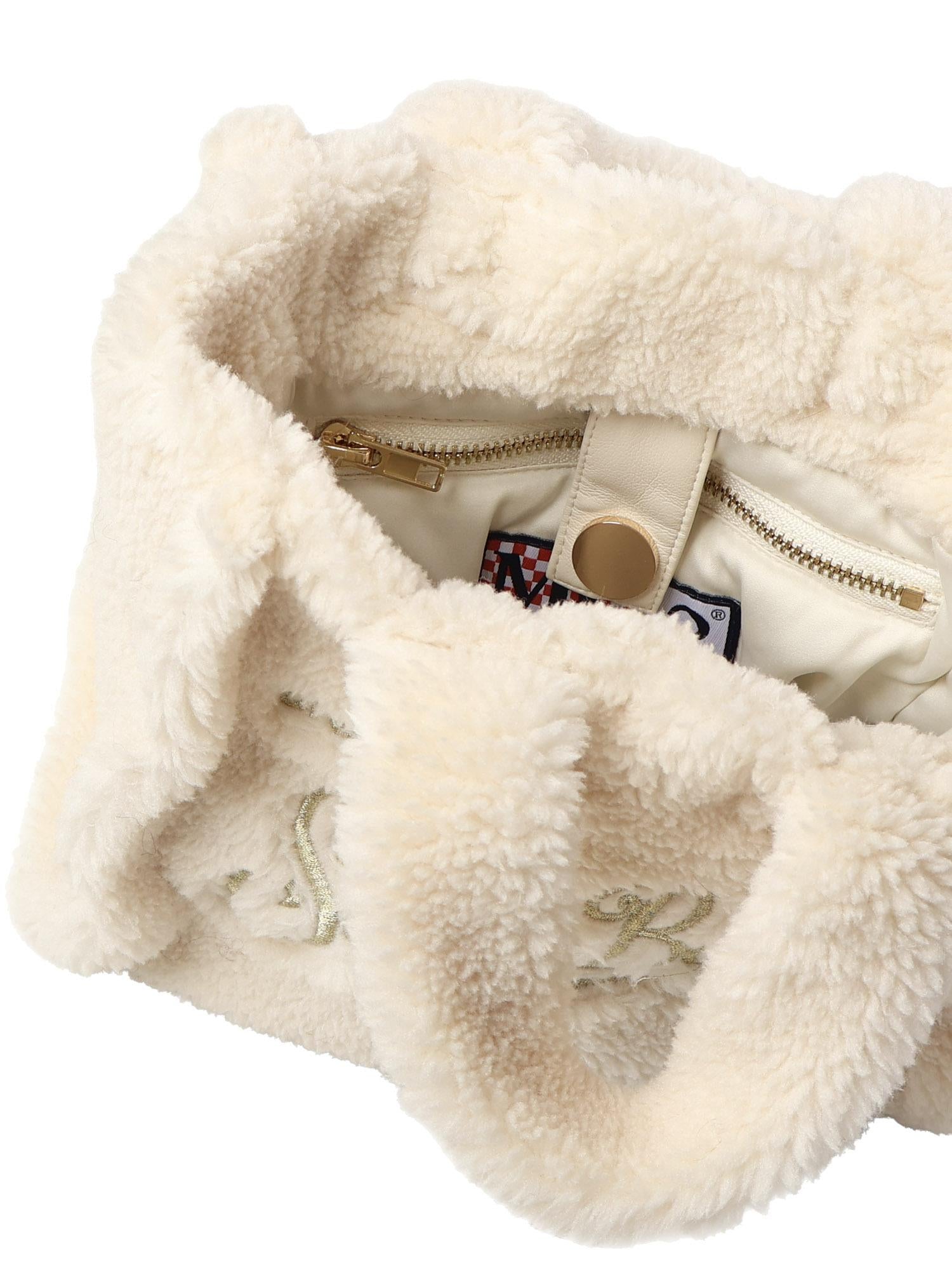 Mini bag Vanity teddy con logo VAMI029 01346I MC2 SAINT BARTH 