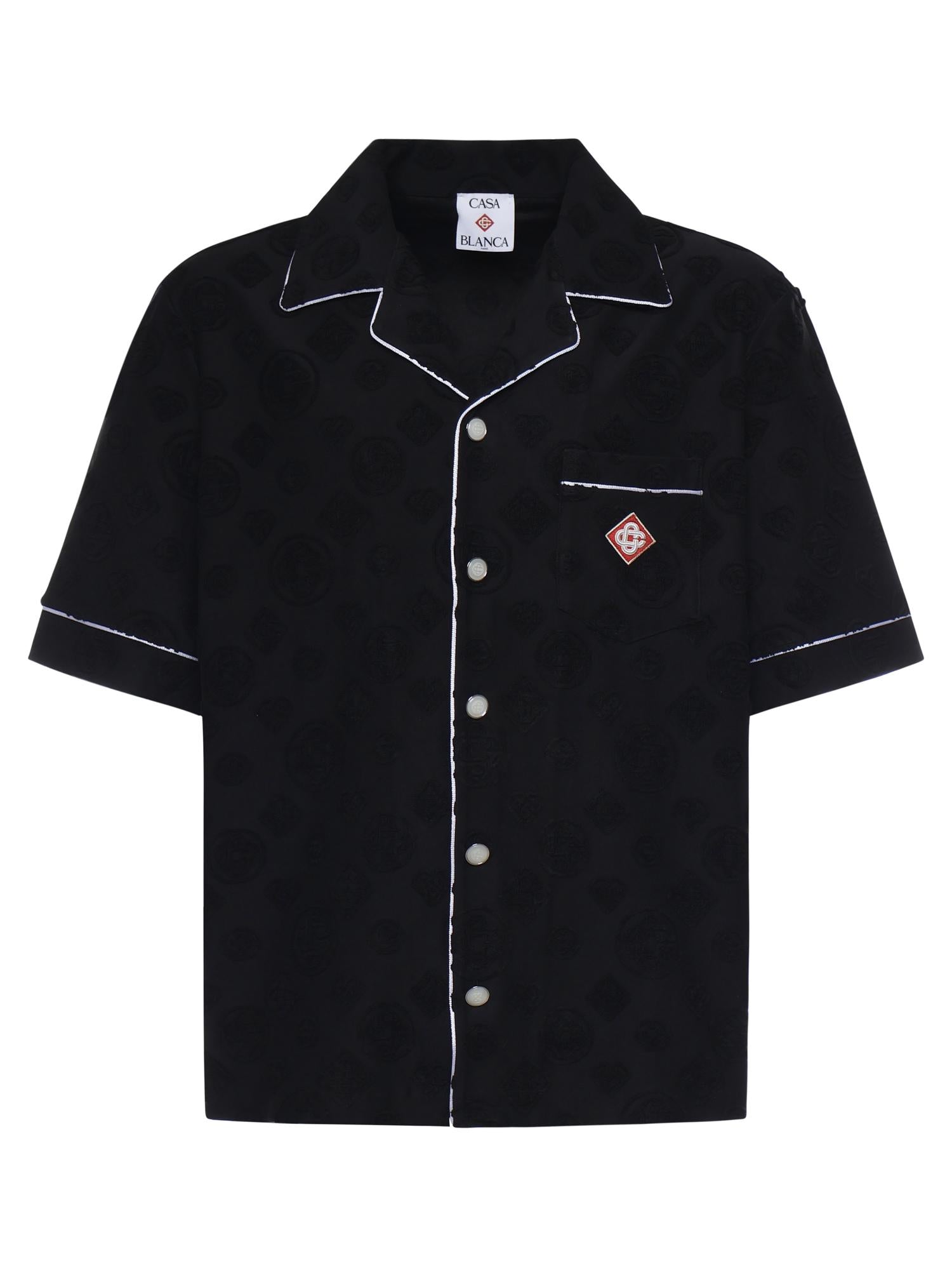 Camicia in spugna con monogramma MSP26SH085 02 CASABLANCA 