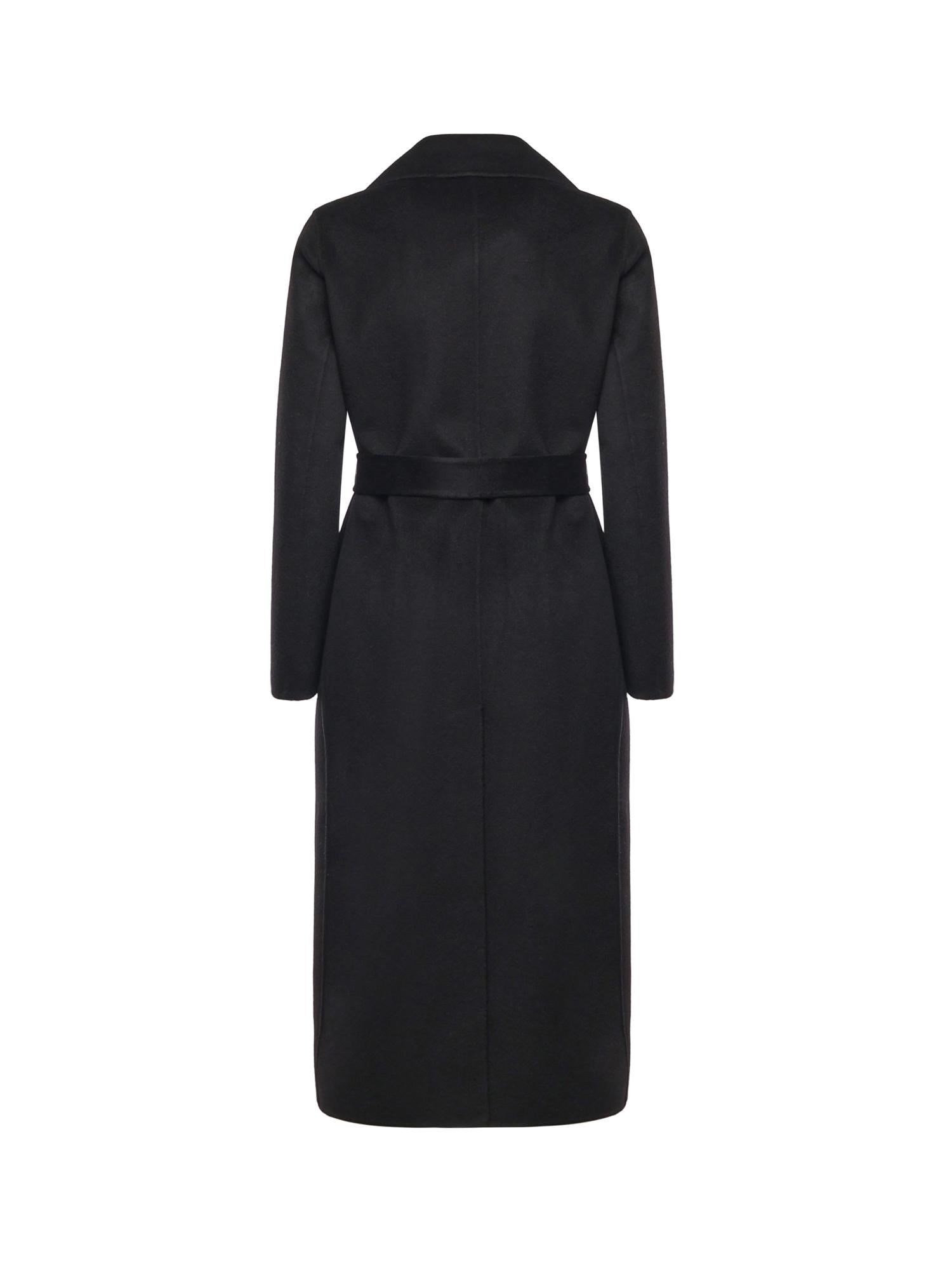 Cappotto lungo in lana 26AL218 NERO ALISHEVA 