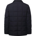 Piumino corto double front in canvas mélange NAM45510210XOB U807 FAY 