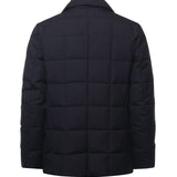 Piumino corto double front in canvas mélange NAM45510210XOB U807 FAY 