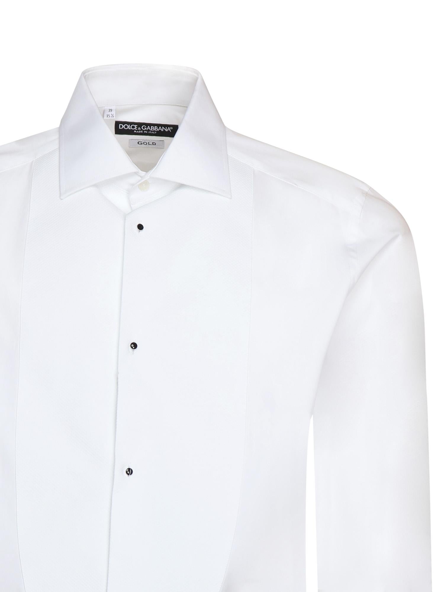 Camicia tuxedo in popeline di cotone G5EN5T FU5U8W0800 DOLCE & GABBANA 