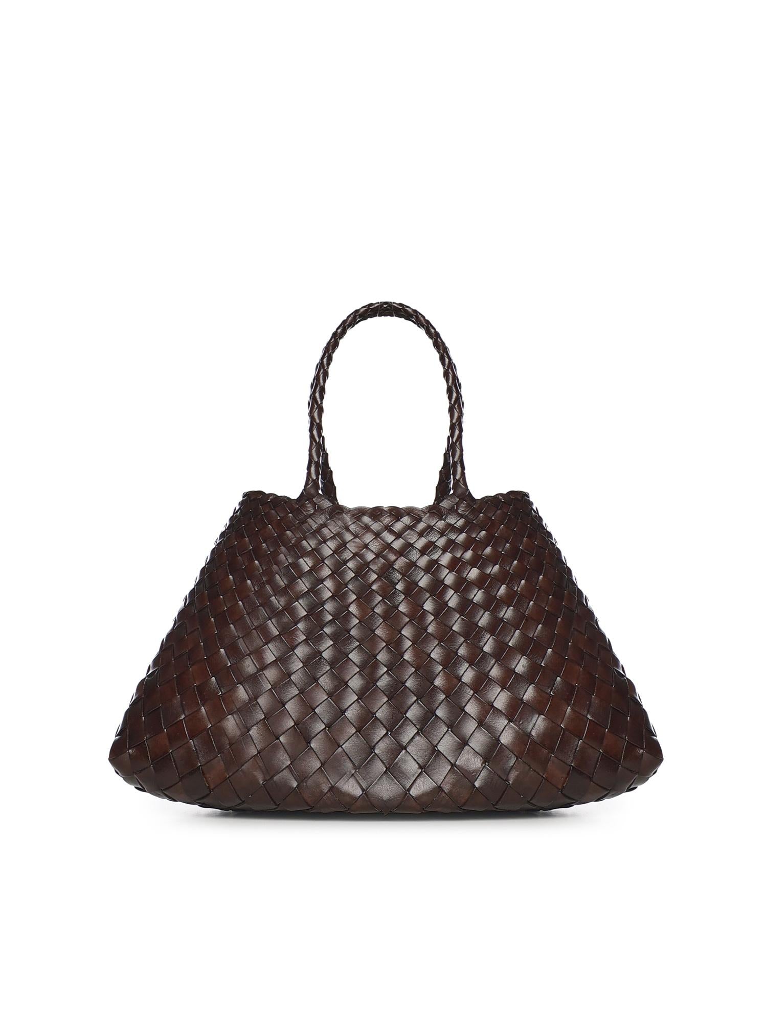 Borsa Santa Croce small in pelle 8893 DK BROWN DRAGON DIFFUSION 