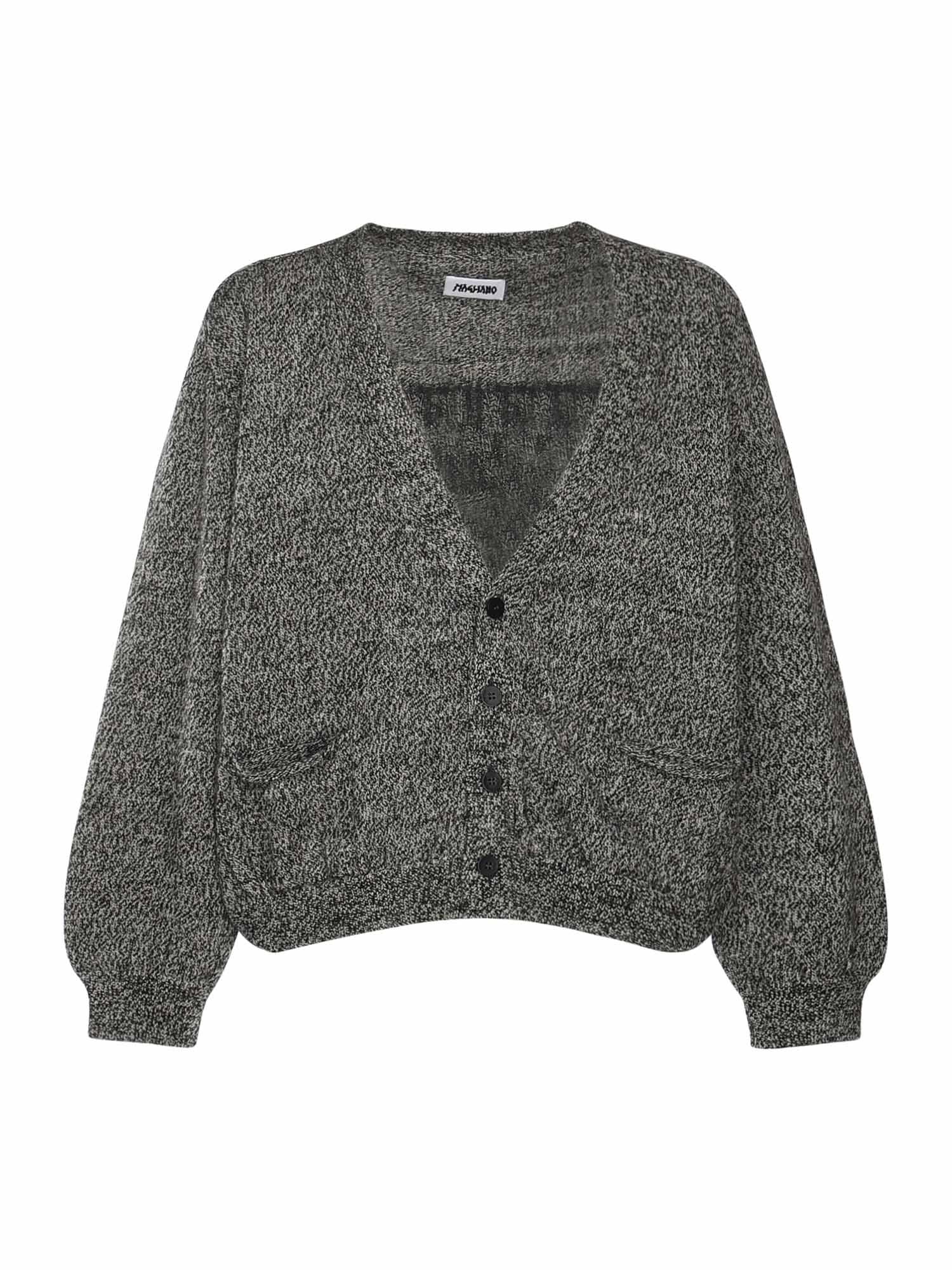 Cardigan con logo MGFW25CA01073 3330 MAGLIANO 