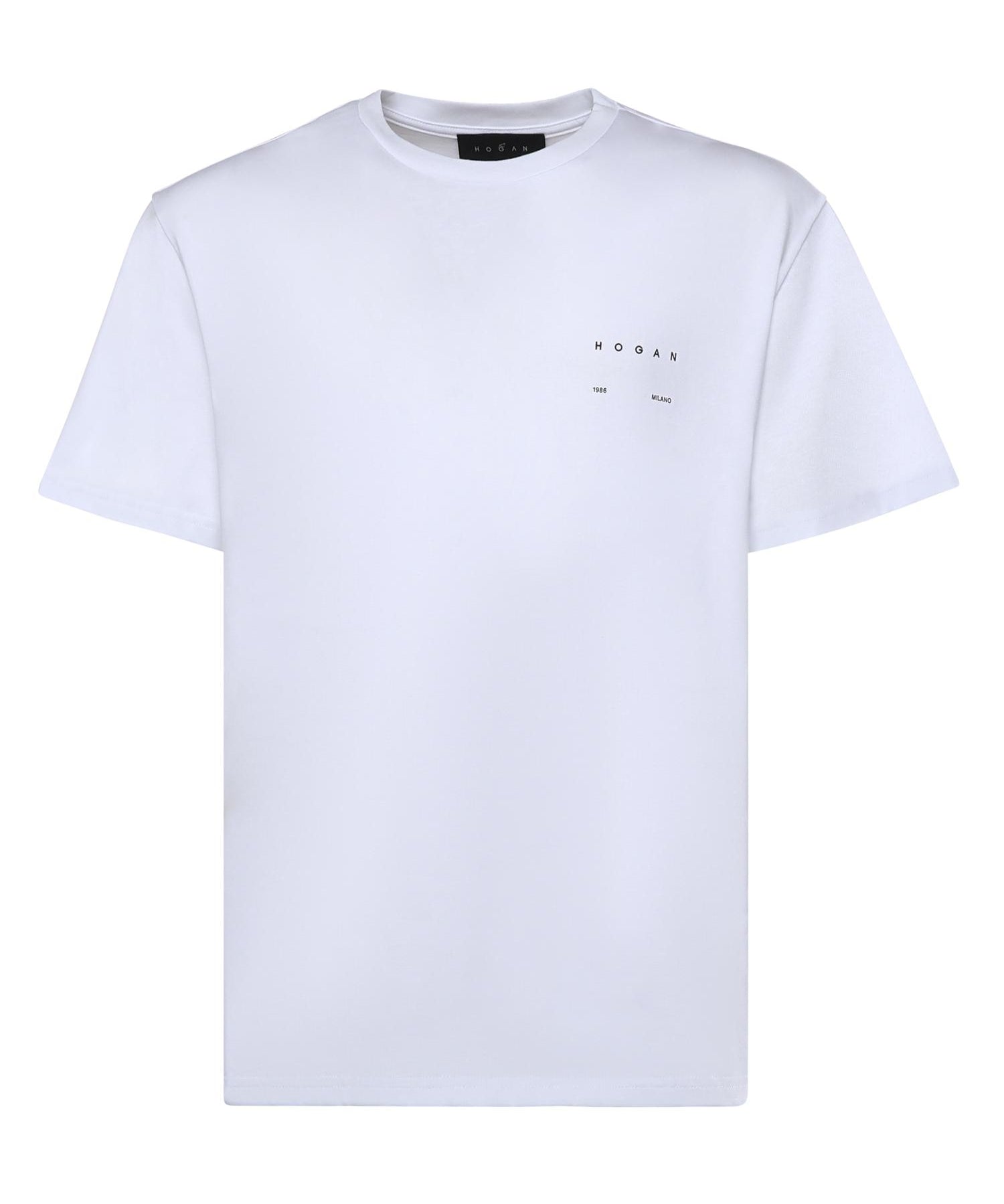 T-shirt in cotone con logo KQMB3522360ZFV B001 HOGAN 