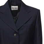 Giacca monopetto in kid mohair MH1991 12I1F0124 MIU MIU 