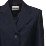 Giacca monopetto in kid mohair MH1991 12I1F0124 MIU MIU 