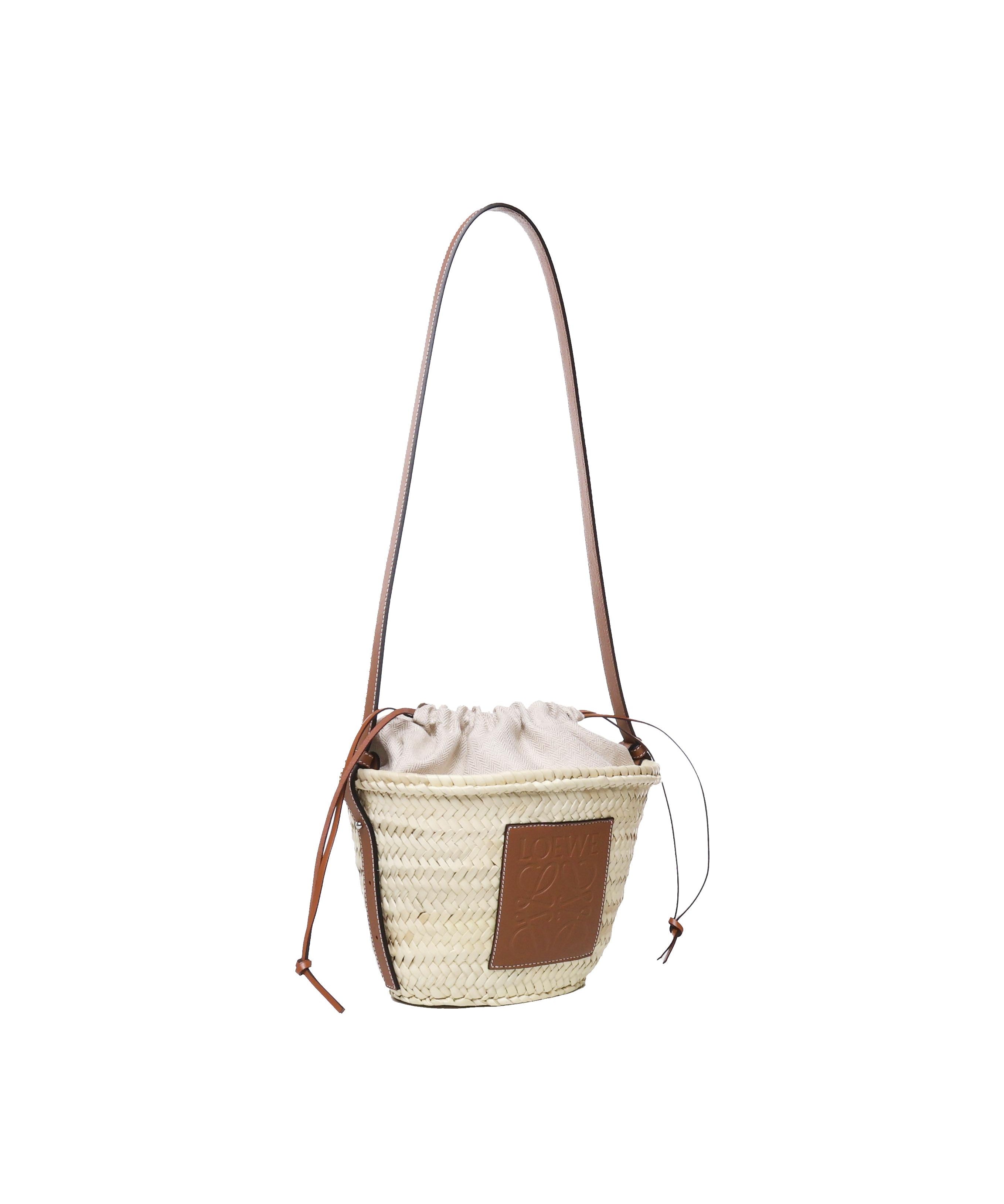 Borsa a secchiello intrecciata A223222X01 2435 LOEWE 