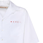 Camicia in cotone con logo CUMU0213PP USCT88LRW01 MARNI 