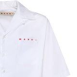 Camicia in cotone con logo CUMU0213PP USCT88LRW01 MARNI 