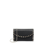 Portafoglio Rockstud in pelle con catena 7W2P0AR6 VSH0NO VALENTINO GARAVANI 
