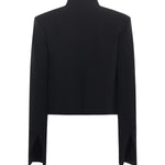 Giacca cropped in cady con dettaglio gioiello a X 79AAQ516 N0356899 GENNY 