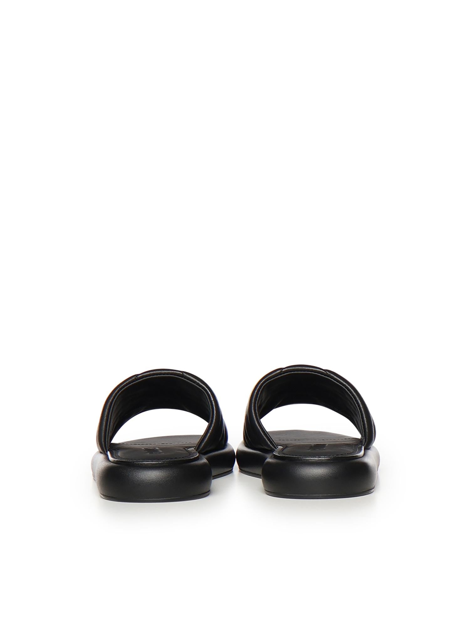 Sandali in nappa con logo SD0525 P003Z99 PINKO 