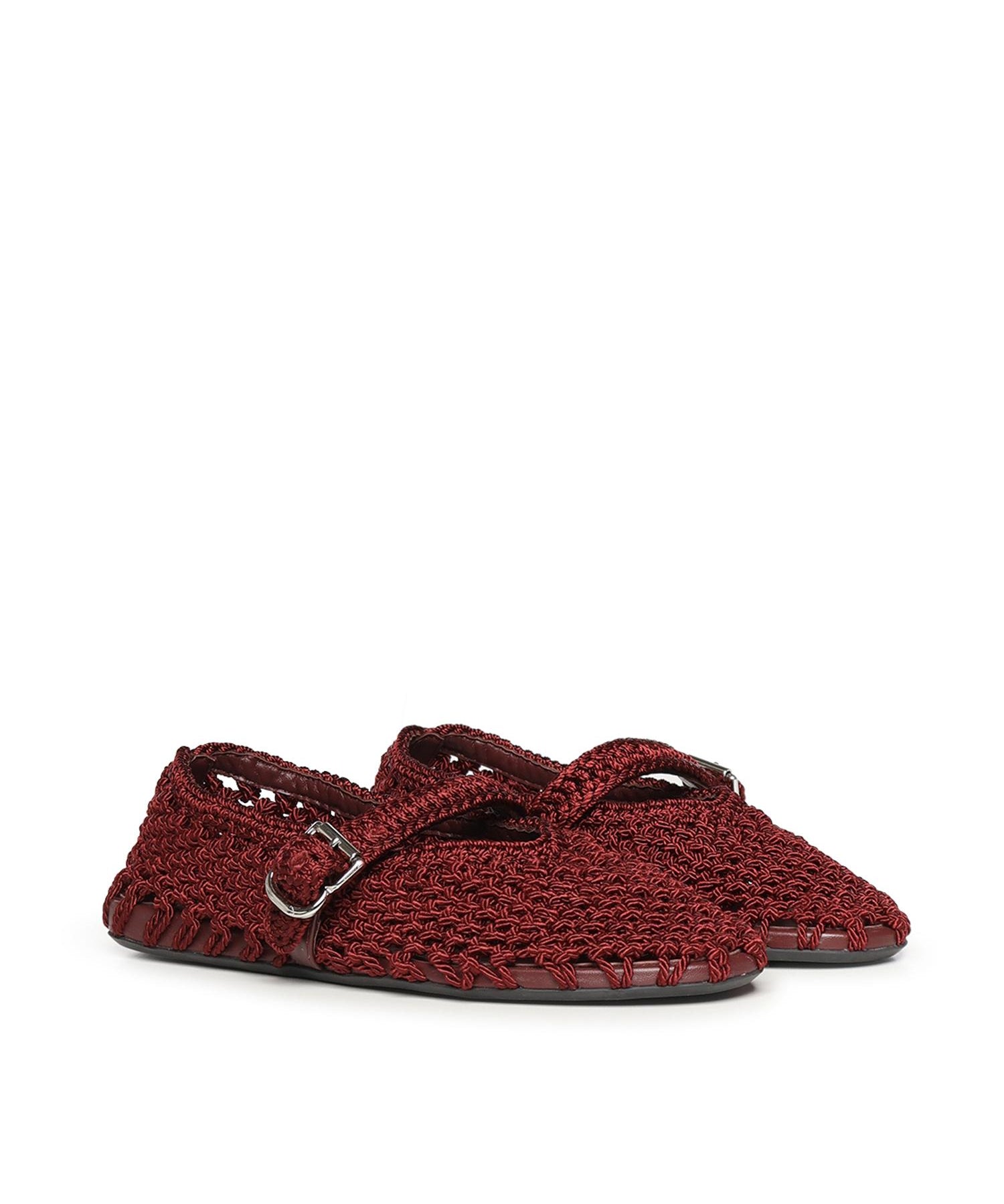 Ballerine flat in cordino di satin AA3A029I202 332 ALAIA 
