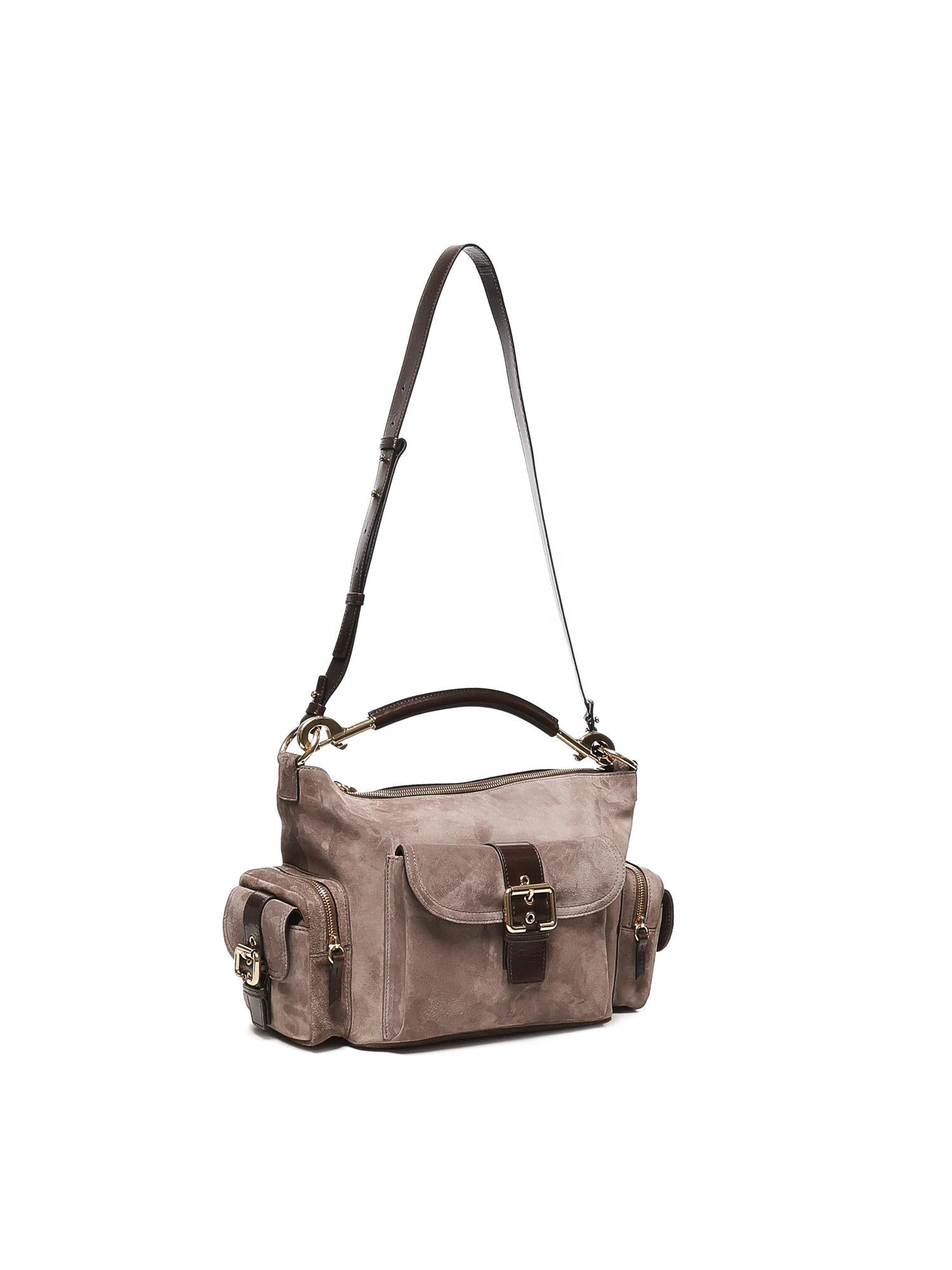 Camera bag in pelle scamosciata CHC25US533P37 080 CHLOÉ 