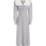 Abito midi a pois con colletto FABX4368F4686 1810 ALESSANDRA RICH 