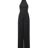 Tuta gamba larga Olivia 5BGD16 6259AJBLK MARCIANO BY GUESS 