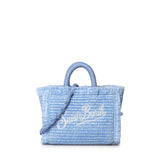 Borsa Vanity micro effetto paglia con logo VAMI015 01267L MC2 SAINT BARTH 
