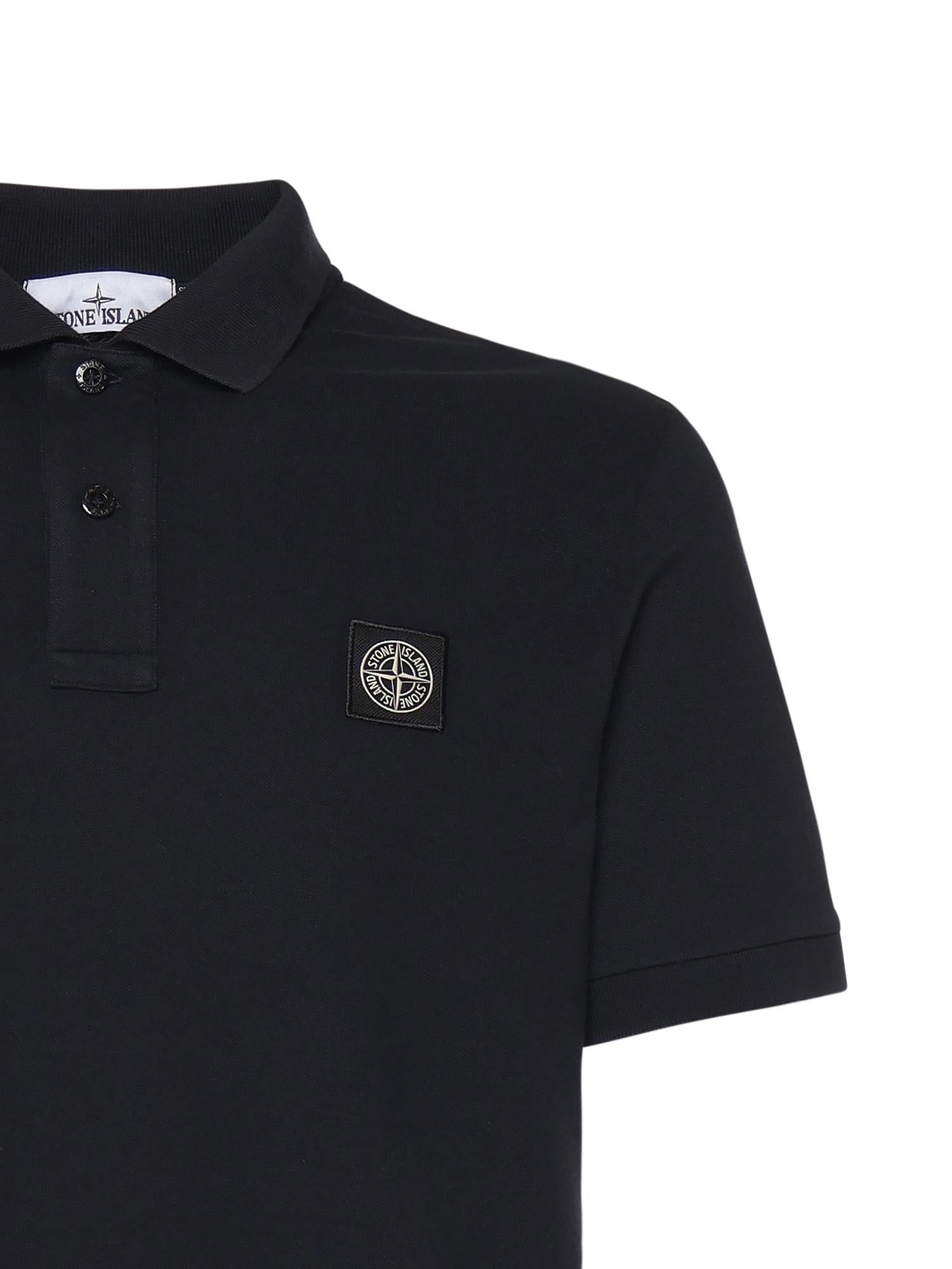 Polo in cotone con logo L1S152200008 S0017V0020 STONE ISLAND 