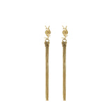Orecchini in metallo con nappina Cassandre 803195 Y15008030 SAINT LAURENT 