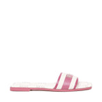 Sandali flat spirit in cuoio 73SC7U201CAN SPIRIT FLATBEIGE/FUXIA V° 73 
