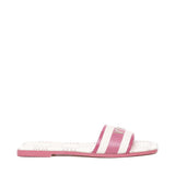 Sandali flat spirit in cuoio 73SC7U201CAN SPIRIT FLATBEIGE/FUXIA V° 73 