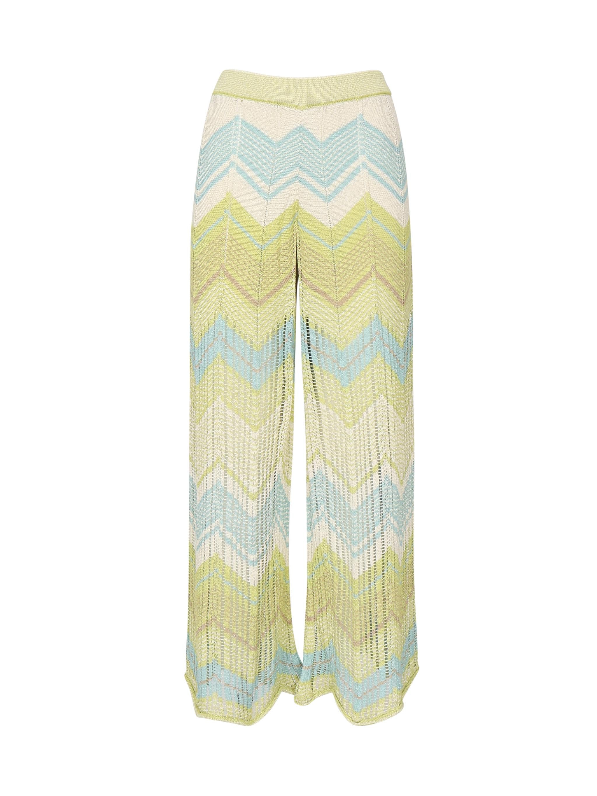 Pantalone in maglia traforata<BR/> PTKD09054  INSPIRED BY AKEP 