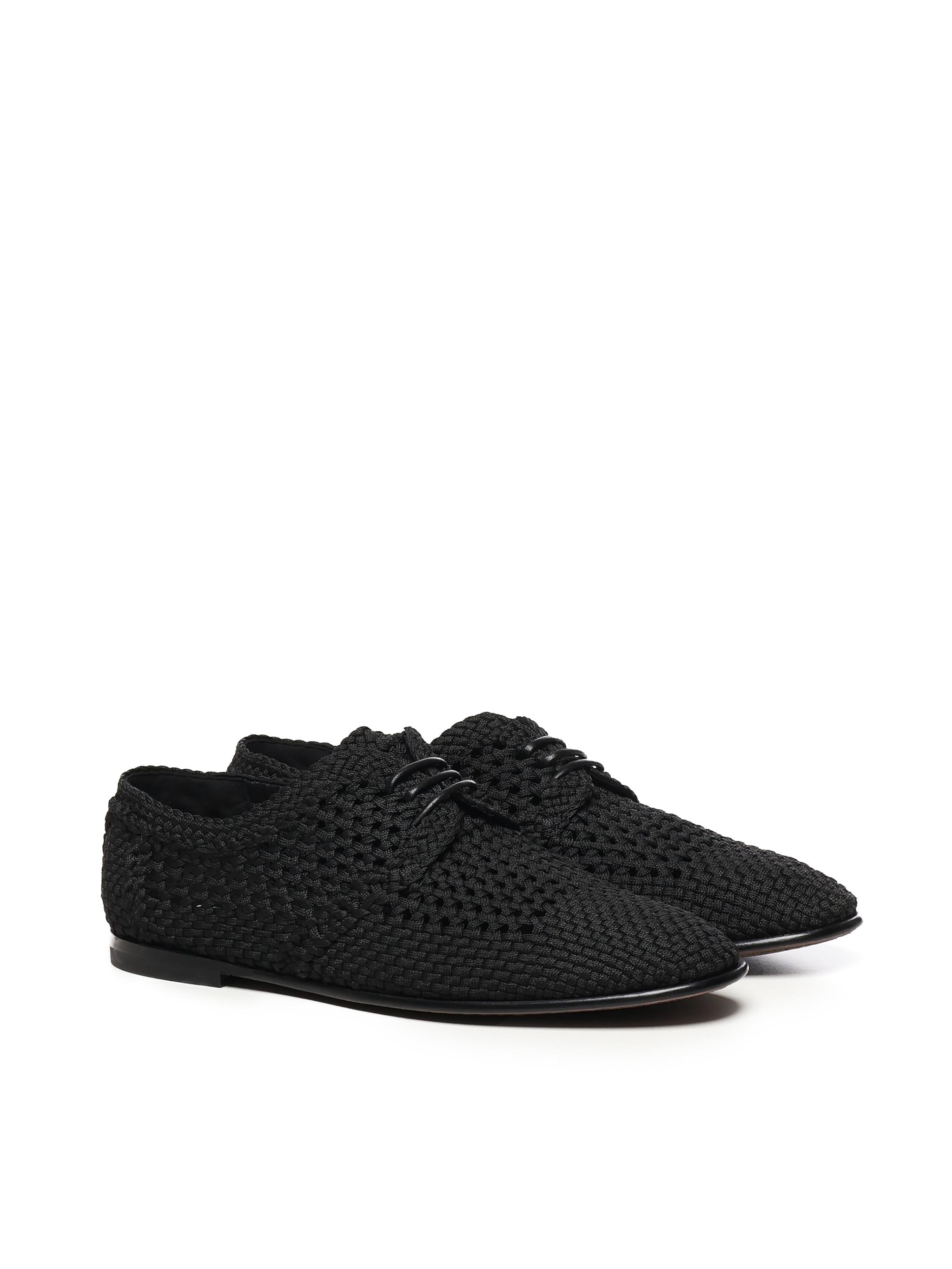 Derby in tessuto intrecciata A10863 A9L6480999 DOLCE & GABBANA 