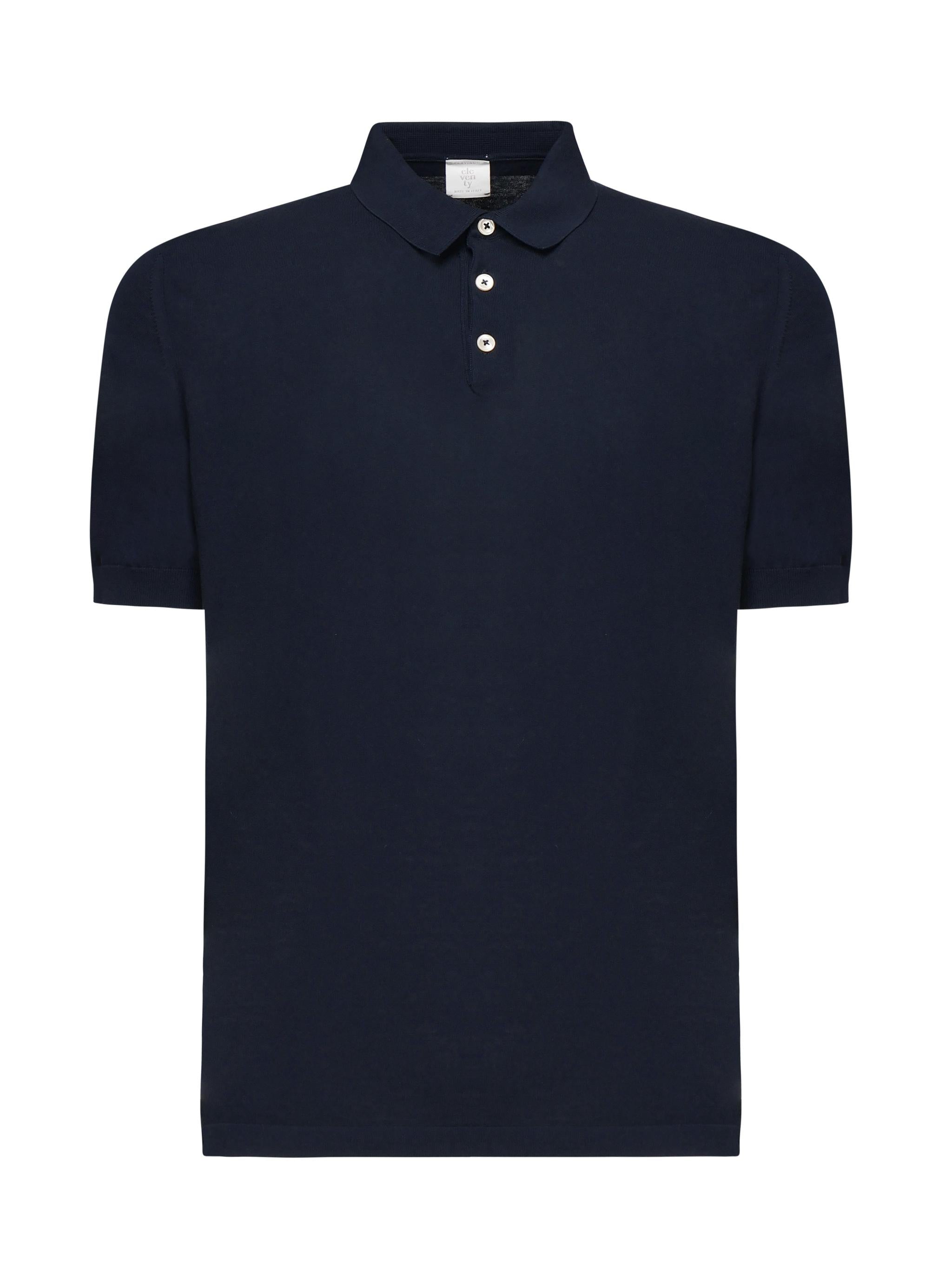 Polo con bottoni in cotone<BR/> X76MAGC14MAT0A001 11A ELEVENTY 