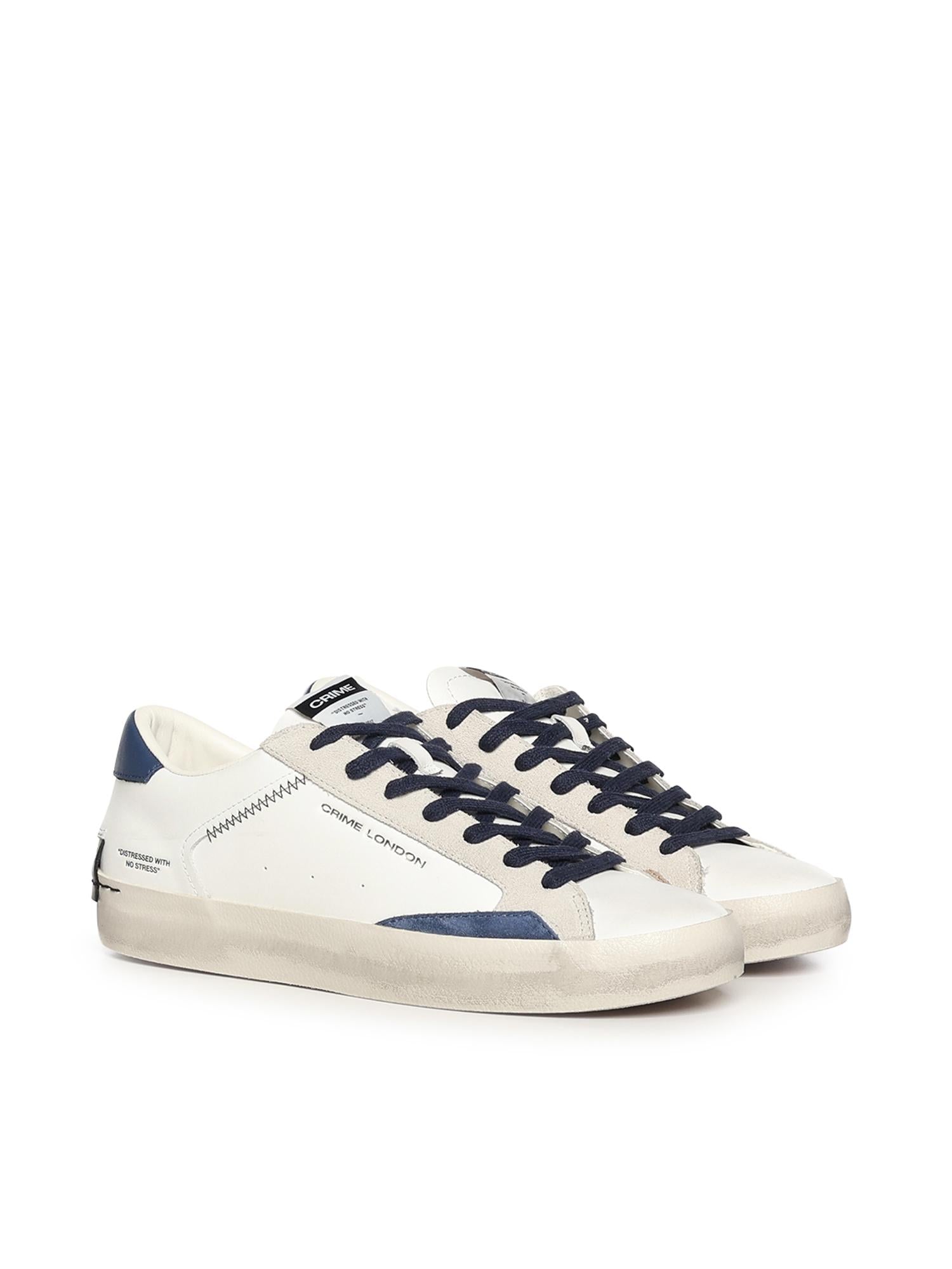 Sneaker Distressed Lo 19003PP8B WHITE CRIME LONDON 