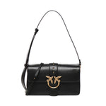 BORSA A SPALLA IN PELLE CON LOGO 104524 A0QOZ99Q PINKO 