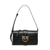 BORSA A SPALLA IN PELLE CON LOGO 104524 A0QOZ99Q PINKO 