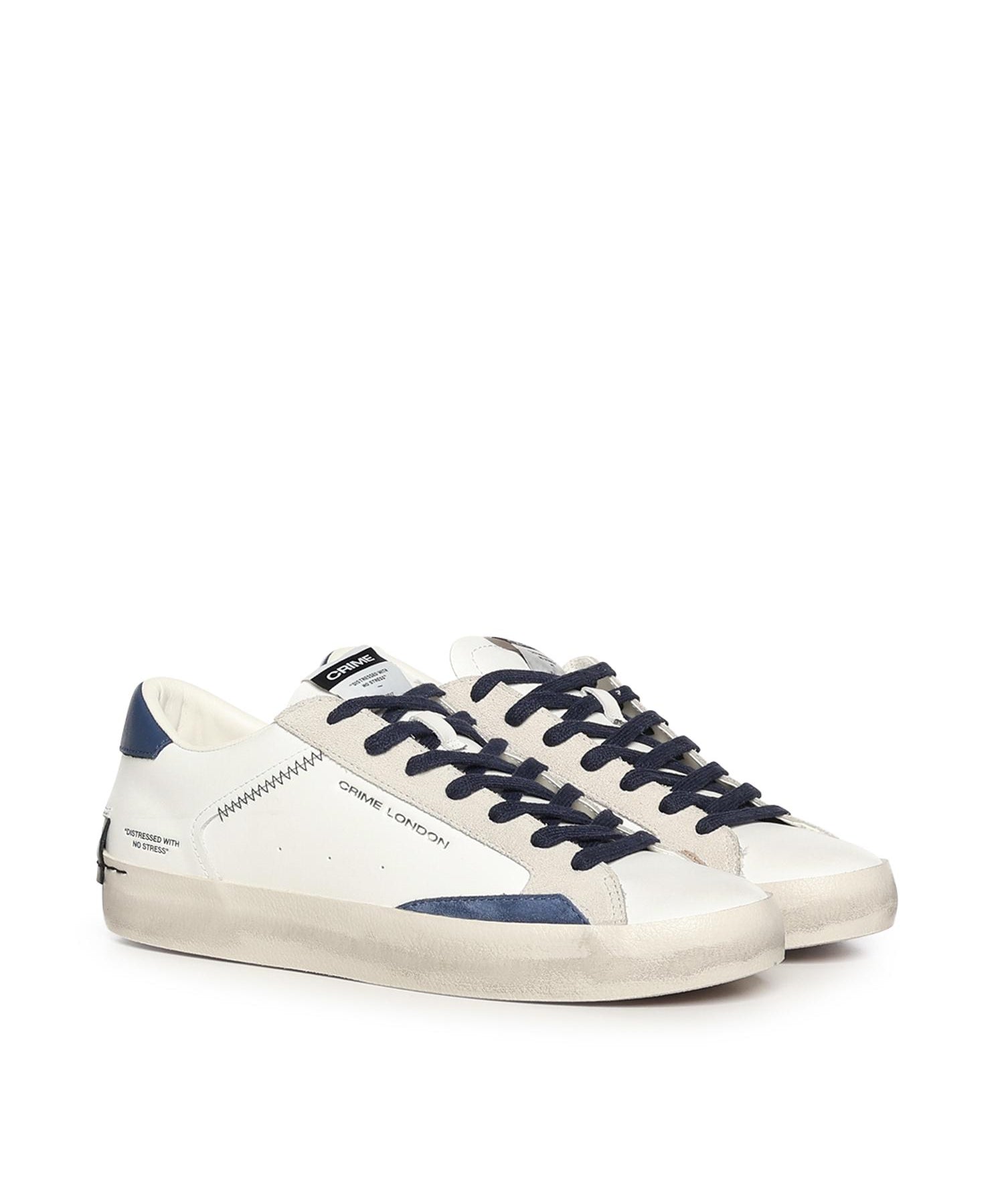 Sneaker Distressed Lo 19003PP8B WHITE CRIME LONDON 