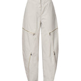 Pantaloni a gamba ampia in gabardina grigio ghiaccio 104981 A2ECI12 PINKO 